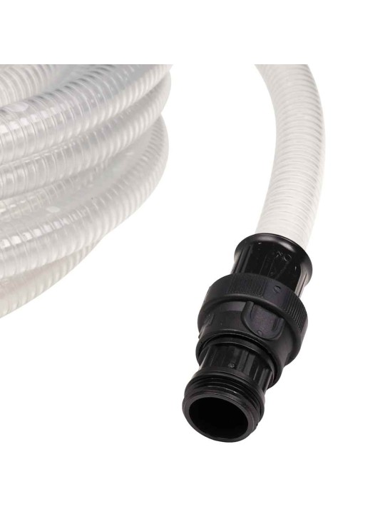 Sací hadice s pvc konektory průhledná 1" 10 m pvc