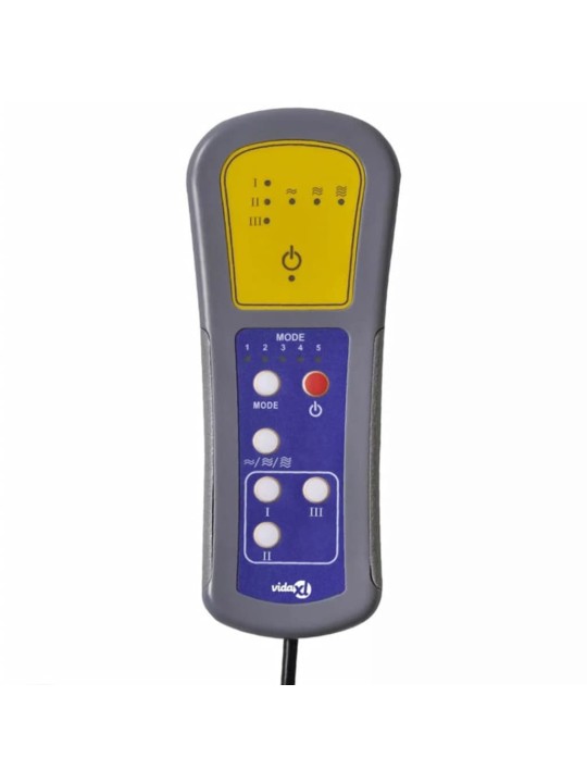 Elektrické masážní křeslo černé umělá kůže