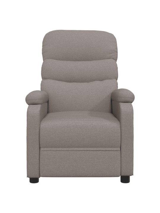 Elektrické masážní křeslo taupe textil