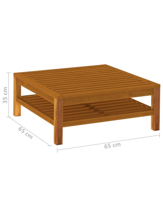 Konferenční stolek 65 x 65 x 35 cm masivní akáciové dřevo