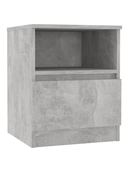Noční stolky 2 ks betonově šedé 40x40x50 cm kompozitní dřevo