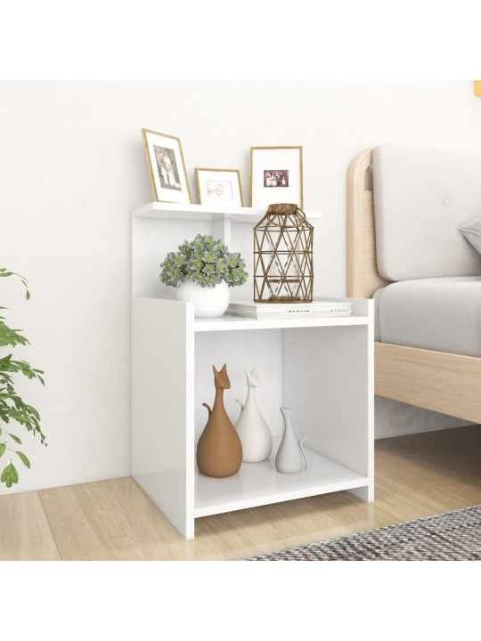 Noční stolky 2 ks bílé 40 x 35 x 60 cm kompozitní dřevo