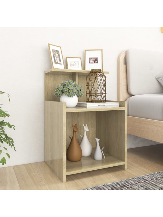 Noční stolky 2 ks dub sonoma 40 x 35 x 60 cm kompozitní dřevo