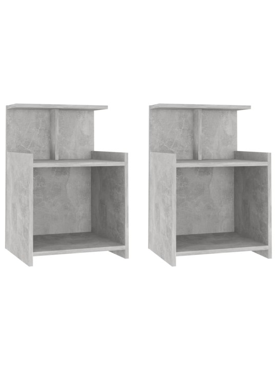 Noční stolky 2 ks betonově šedé 40x35x60 cm kompozitní dřevo