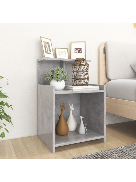 Noční stolky 2 ks betonově šedé 40x35x60 cm kompozitní dřevo