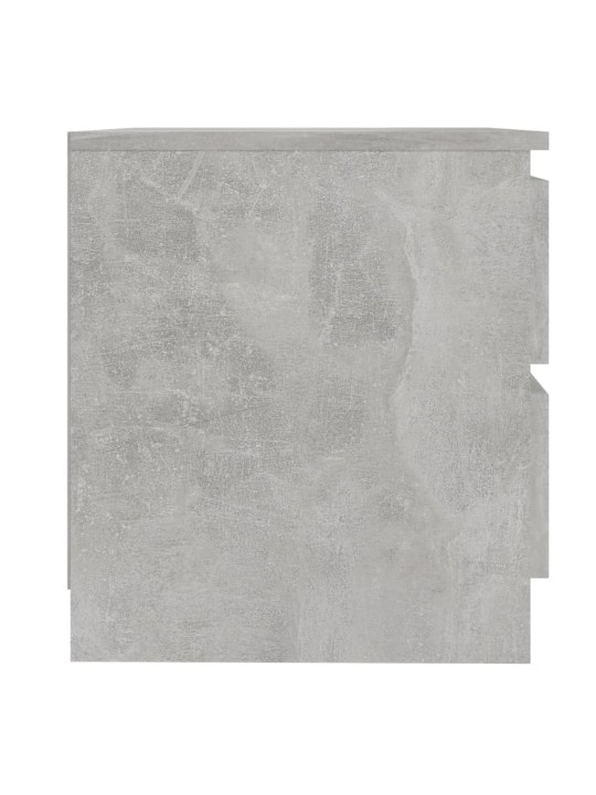 Noční stolek betonově šedý 50 x 39 x 43,5 cm kompozitní dřevo