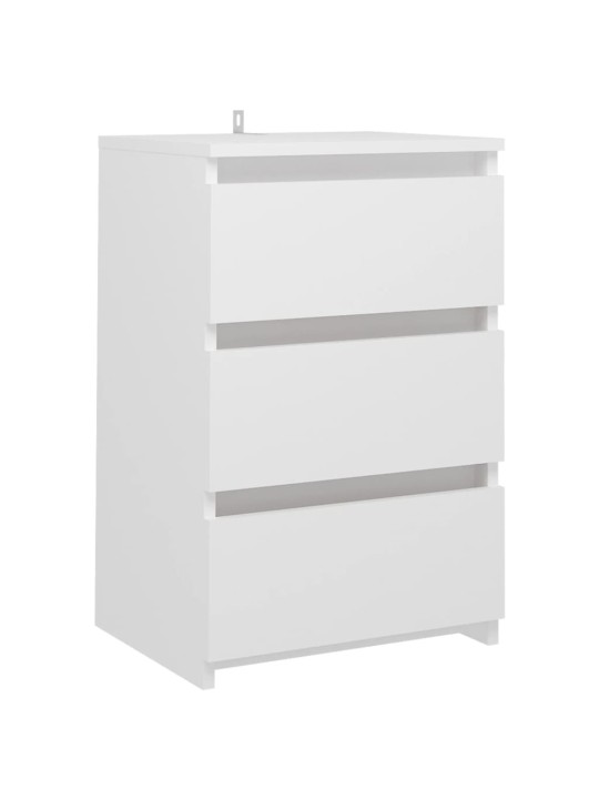 Noční stolky 2 ks bílé 40 x 35 x 62,5 cm kompozitní dřevo