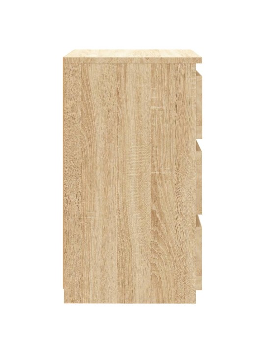 Noční stolky 2 ks sonoma dub 40 x 35 x 62,5 cm kompozitní dřevo