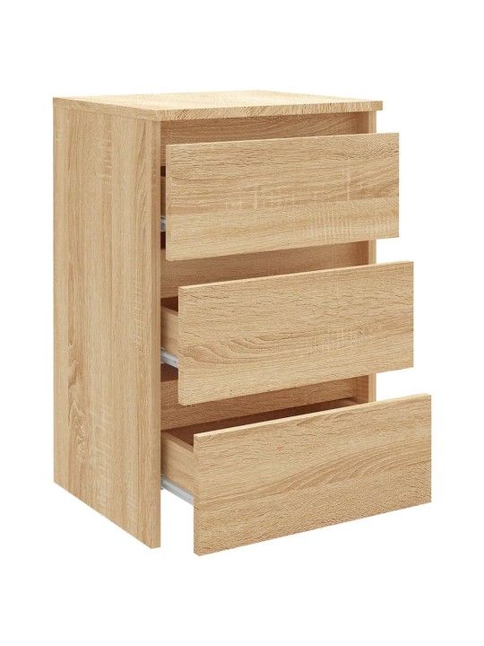 Noční stolky 2 ks sonoma dub 40 x 35 x 62,5 cm kompozitní dřevo