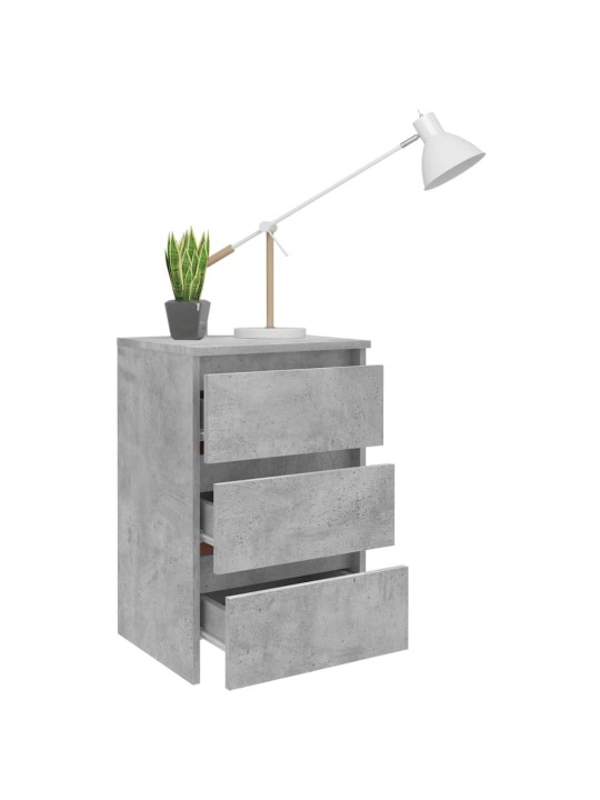 Noční stolek betonově šedý 40 x 35 x 62,5 cm kompozitní dřevo