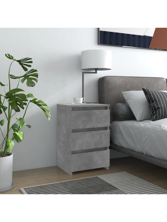 Noční stolek betonově šedý 40 x 35 x 62,5 cm kompozitní dřevo