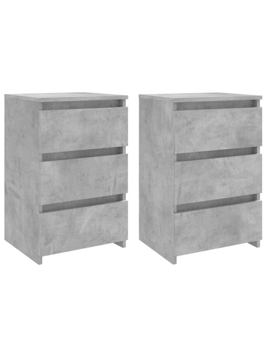 Noční stolky 2 ks betonově šedé 40x35x62,5 cm kompozitní dřevo