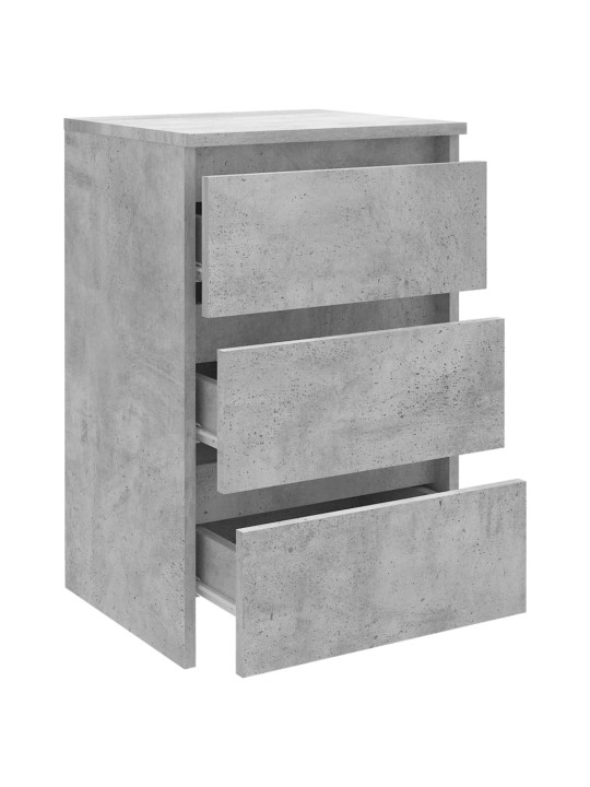 Noční stolky 2 ks betonově šedé 40x35x62,5 cm kompozitní dřevo
