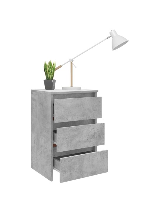 Noční stolky 2 ks betonově šedé 40x35x62,5 cm kompozitní dřevo