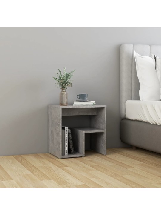 Noční stolky 2 ks betonově šedé 40x30x40 cm kompozitní dřevo