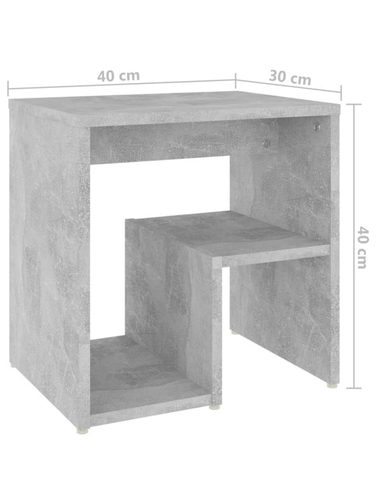 Noční stolky 2 ks betonově šedé 40x30x40 cm kompozitní dřevo