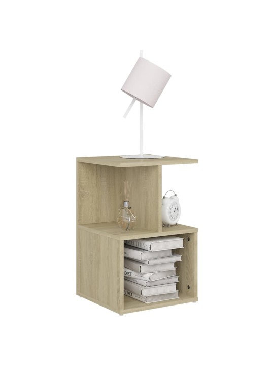 Noční stolky 2 ks sonoma dub 35 x 35 x 55 cm kompozitní dřevo