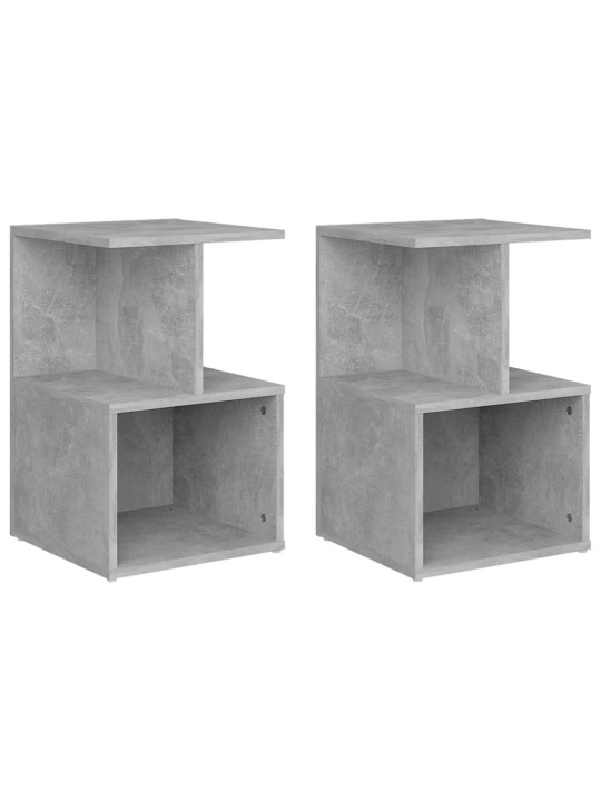 Noční stolky 2 ks betonově šedé 35x35x55 cm kompozitní dřevo