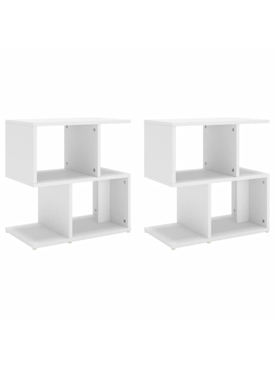 Noční stolky 2 ks bílé 50 x 30 x 51,5 cm kompozitní dřevo