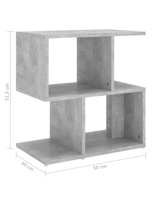 Noční stolky 2 ks betonově šedé 50x30x51,5 cm kompozitní dřevo