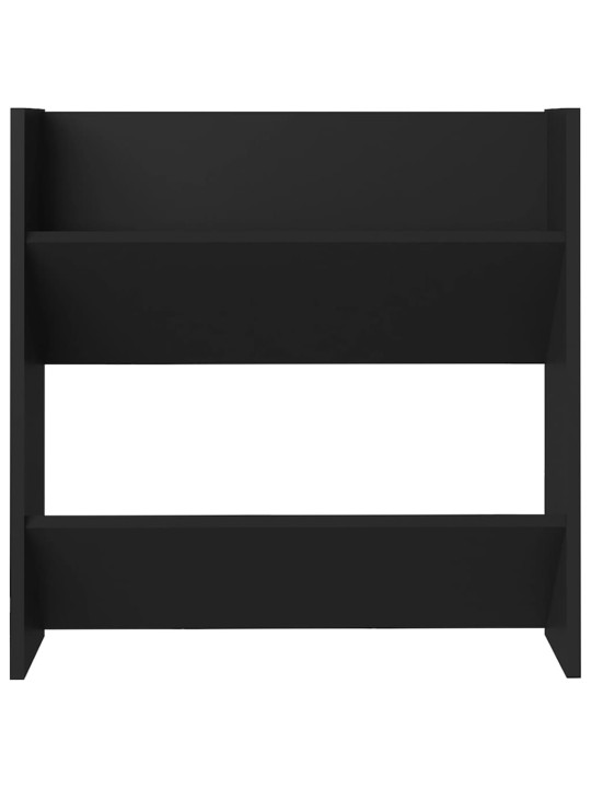 Nástěnné botníky 4 ks černé 60 x 18 x 60 cm kompozitní dřevo