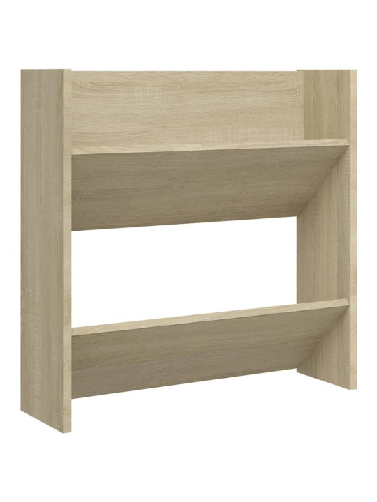 Nástěnné botníky 4 ks dub sonoma 60x18x60 cm kompozitní dřevo