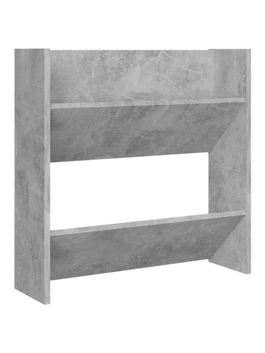 Nástěnné botníky 2 ks betonově šedé 60 x 18 x 60 cm dřevotříska