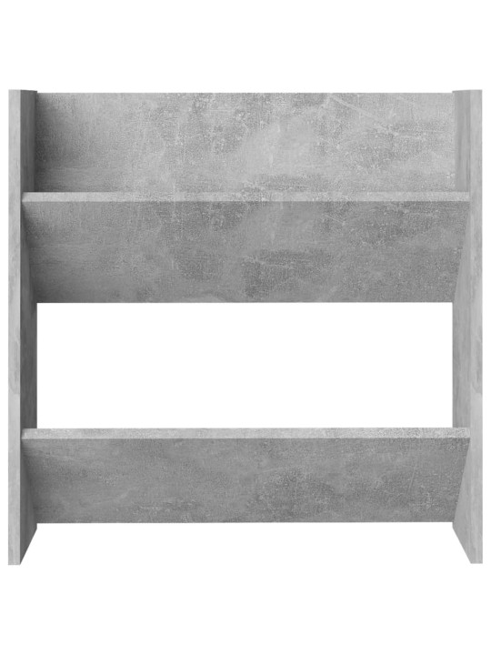 Nástěnné botníky 2 ks betonově šedé 60 x 18 x 60 cm dřevotříska