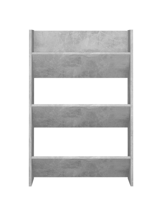 Nástěnné botníky 2 ks betonově šedé 60 x 18 x 90 cm dřevotříska