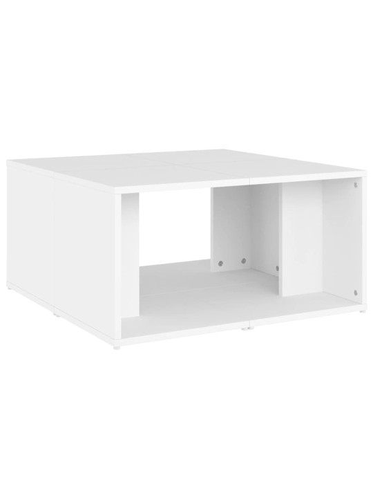 Konferenční stolky 4 ks bílé 33 x 33 x 33 cm kompozitní dřevo
