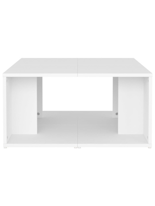 Konferenční stolky 4 ks bílé 33 x 33 x 33 cm kompozitní dřevo