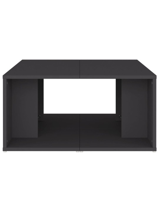 Konferenční stolky 4 ks šedé 33 x 33 x 33 cm dřevotříska