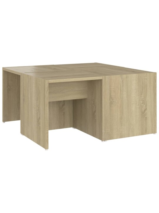 Konferenční stolky 4 ks dub sonoma 33 x 33 x 33 cm dřevotříska