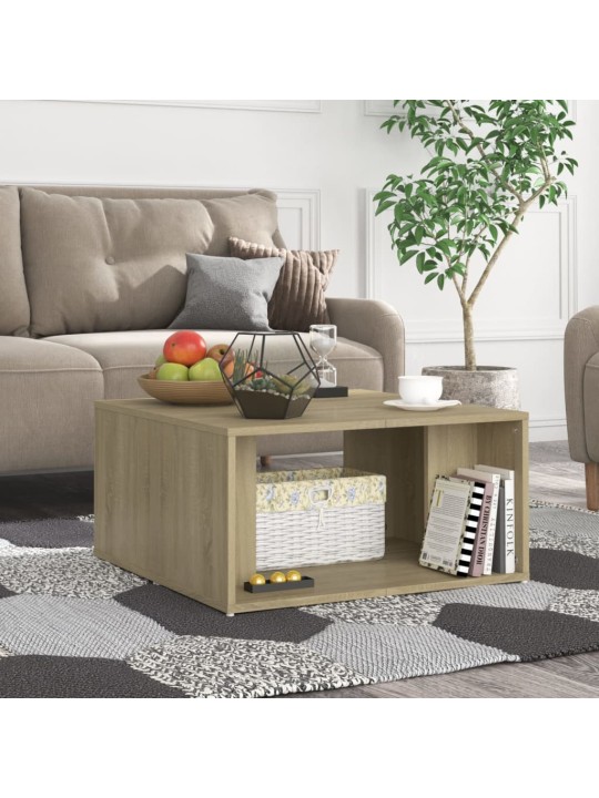 Konferenční stolky 4 ks dub sonoma 33 x 33 x 33 cm dřevotříska
