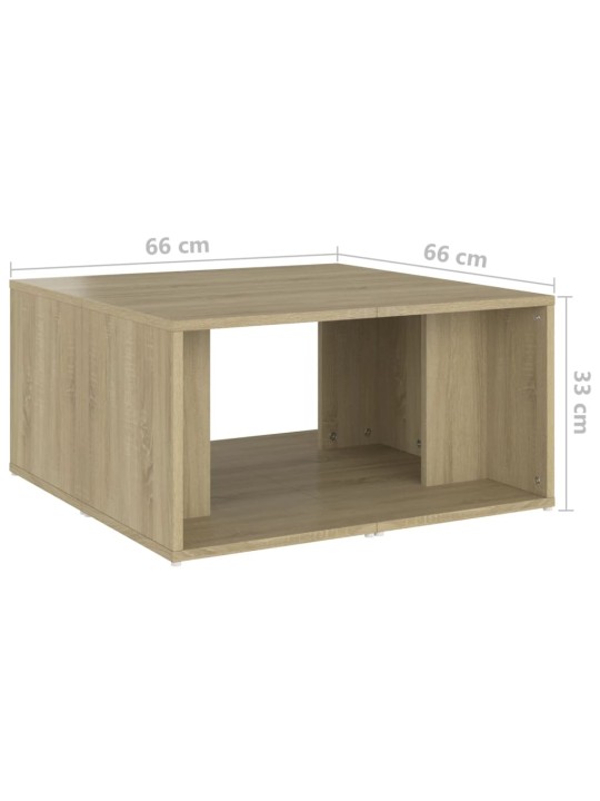 Konferenční stolky 4 ks dub sonoma 33 x 33 x 33 cm dřevotříska