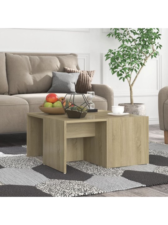 Konferenční stolky 4 ks dub sonoma 33 x 33 x 33 cm dřevotříska