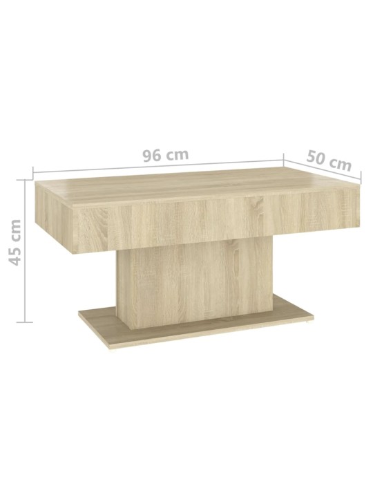 Konferenční stolek kouřový dub 96 x 50 x 45 cm kompozitní dřevo