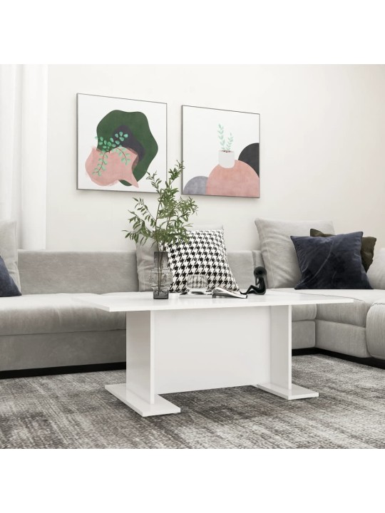 Konferenční stolek bílý 103,5 x 60 x 40 cm dřevotříska