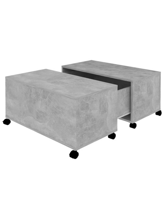 Konferenční stolek betonově šedý 75 x 75 x 38 cm dřevotříska