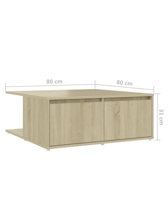 Konferenční stolek dub sonoma 80 x 80 x 31 cm kompozitní dřevo