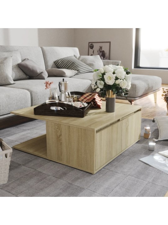 Konferenční stolek dub sonoma 80 x 80 x 31 cm kompozitní dřevo