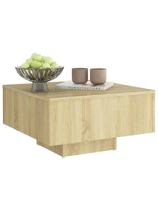 Konferenční stolek dub sonoma 60x60x31,5 cm kompozitní dřevo