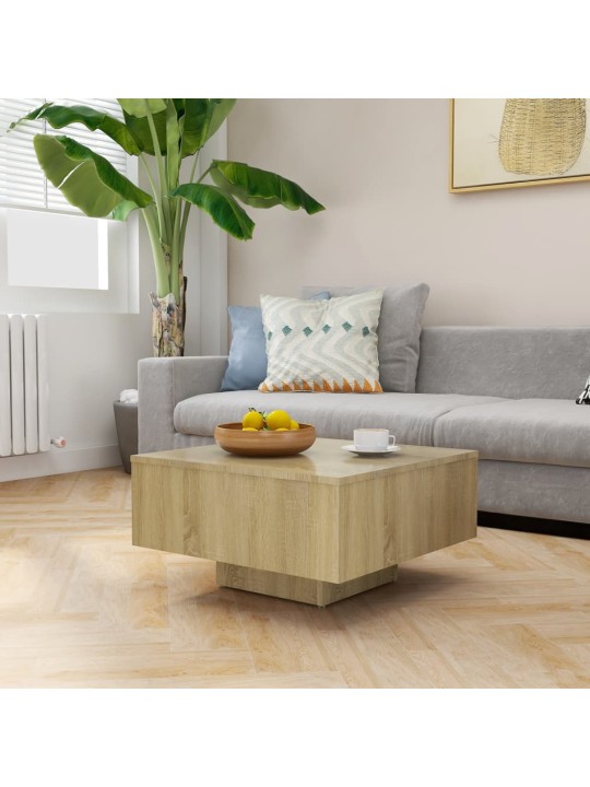 Konferenční stolek dub sonoma 60x60x31,5 cm kompozitní dřevo