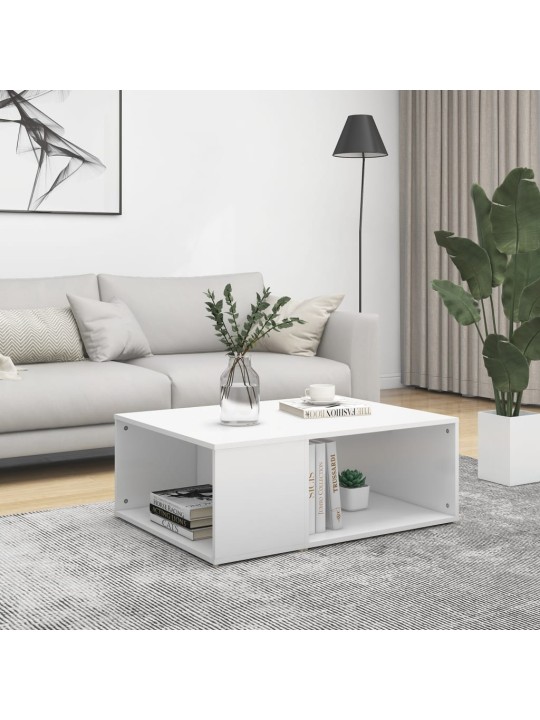 Konferenční stolek bílý 90 x 67 x 33 cm kompozitní dřevo