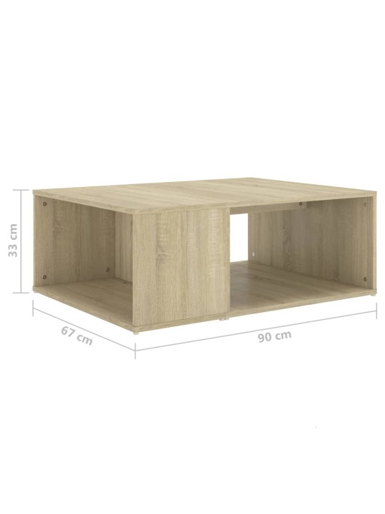 Konferenční stolek dub sonoma 90 x 67 x 33 cm kompozitní dřevo
