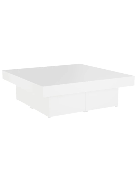 Konferenční stolek bílý 90 x 90 x 28 cm kompozitní dřevo