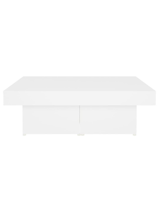Konferenční stolek bílý 90 x 90 x 28 cm kompozitní dřevo