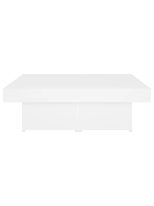 Konferenční stolek bílý 90 x 90 x 28 cm kompozitní dřevo