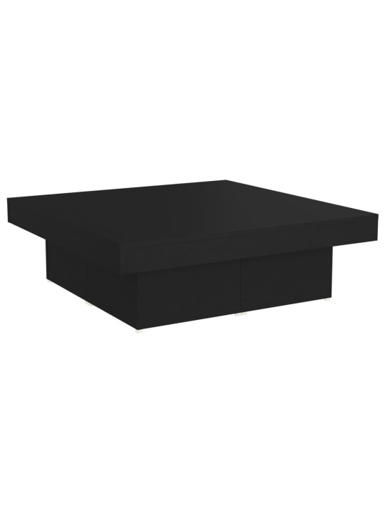 Konferenční stolek černý 90 x 90 x 28 cm kompozitní dřevo