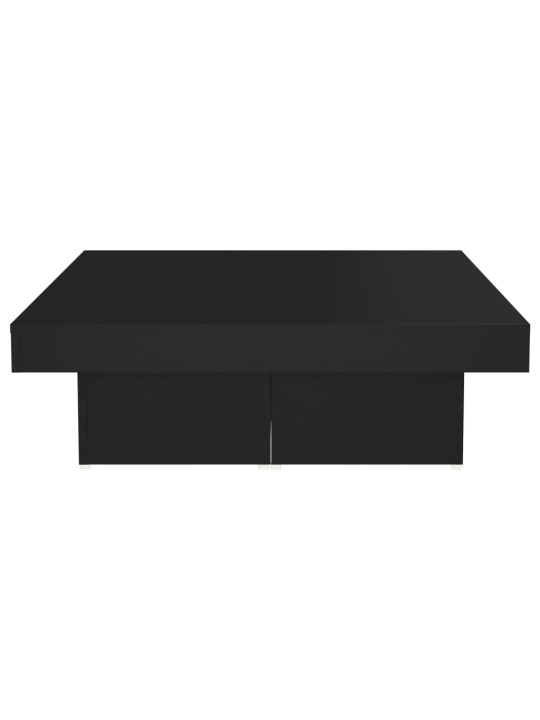 Konferenční stolek černý 90 x 90 x 28 cm kompozitní dřevo